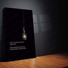 The Real Growth Cycle: Sale → Trust → Brand | Business Mindset Metal Frame | Entrepreneur Wall Art