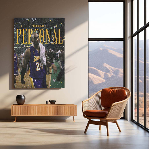 This Comeback Is Personal – Revenge Mindset Motivational Metal Frame | Bounce Back Wall Art | Fuel Your Fire Decor
