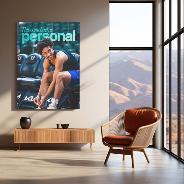 This Comeback Is Personal – Revenge Mindset Motivational Metal Frame