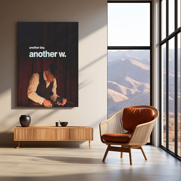 Thomas Shelby – “Another Day. Another W.” Metal Poster | Grit x Glory Wall Art