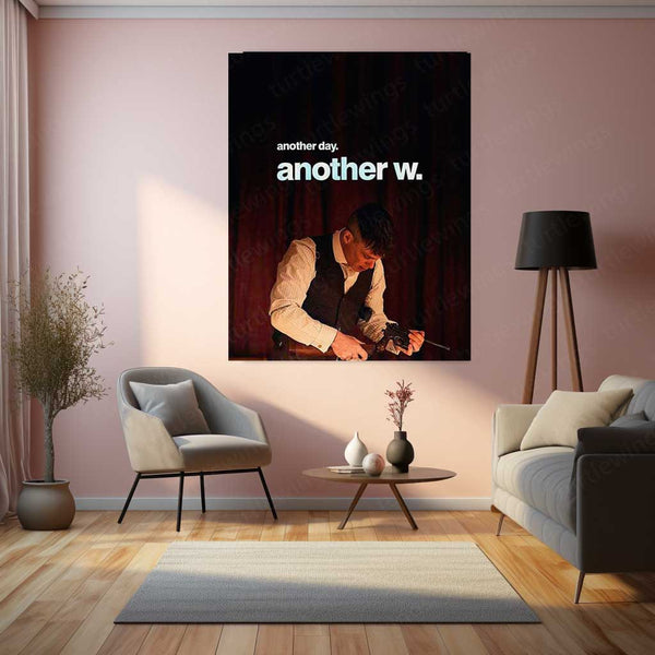 Thomas Shelby – “Another Day. Another W.” Metal Poster | Grit x Glory Wall Art