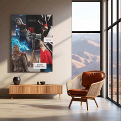 Thor Metal Poster – The Mighty God of Thunder - TURTLEWINGS 
