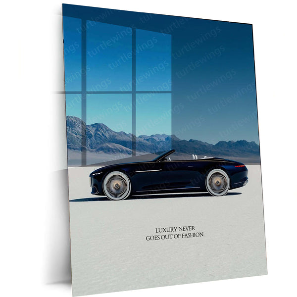Cars Metal Poster | Timeless Luxury Ride Metal Poster | Classic & Modern Car Wall Frame