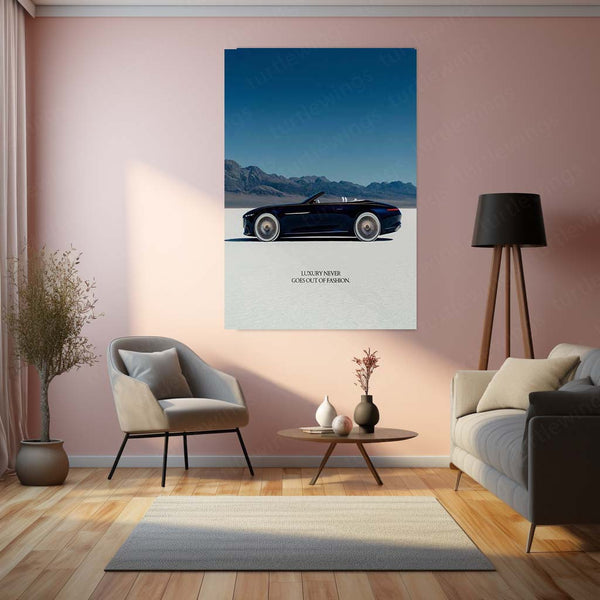 Cars Metal Poster | Timeless Luxury Ride Metal Poster | Classic & Modern Car Wall Frame