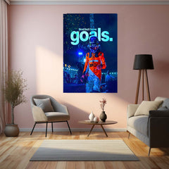 Quote Metal Poster | Lando Norris – Tired but Unstoppable Metal Frame Relentless Drive & Modern Racer Mindset Wall Art | High-Performance Motivation Metal Poster