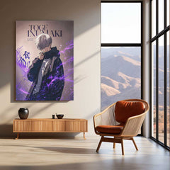 Anime Metal Poster | Toge Inumaki Cursed Speech Metal Poster | Jujutsu Kaisen Anime Wall Art | Premium Aluminum Print
