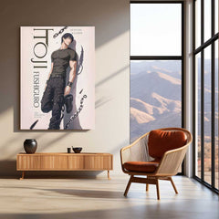 Anime Metal Poster | Toji Fushiguro Sorcerer Killer Metal Poster | Jujutsu Kaisen Anime Wall Art | Premium Aluminum Print