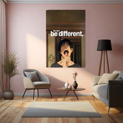 Anime Metal Poster | Toji Fushiguro Motivation Metal Poster | “Be Rare, Be Different” Anime Wall Art | Premium Aluminum Print