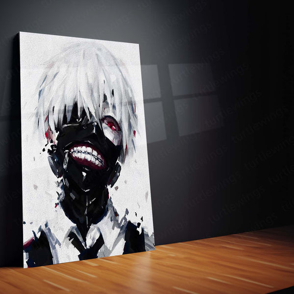 Anime Metal Poster | Tokyo Ghoul Metal Poster Collection | Dark Anime Wall Frame Décor