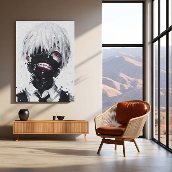 Anime Metal Poster | Tokyo Ghoul Metal Poster Collection | Dark Anime Wall Frame Décor