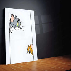 Tom and Jerry Metal Poster – Classic Cartoon Chaos 2 - TURTLEWINGS 
