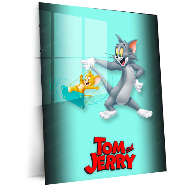 Tom and Jerry – Classic Cartoon Chase Metal Frame - TURTLEWINGS 