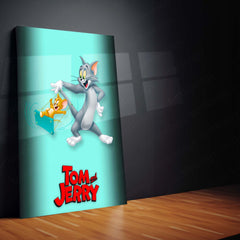 Tom and Jerry – Classic Cartoon Chase Metal Frame - TURTLEWINGS 