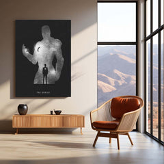 Tony Stark – The Genius Behind Iron Man Metal Poster | Marvel Superhero Wall Frame