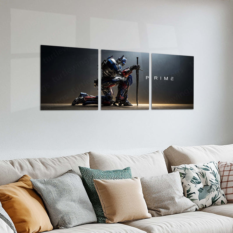 Movies & Series Metal Poster Set of 3 | Transformers | Optimus Prime Warrior Triptych Wall Art – product image 2