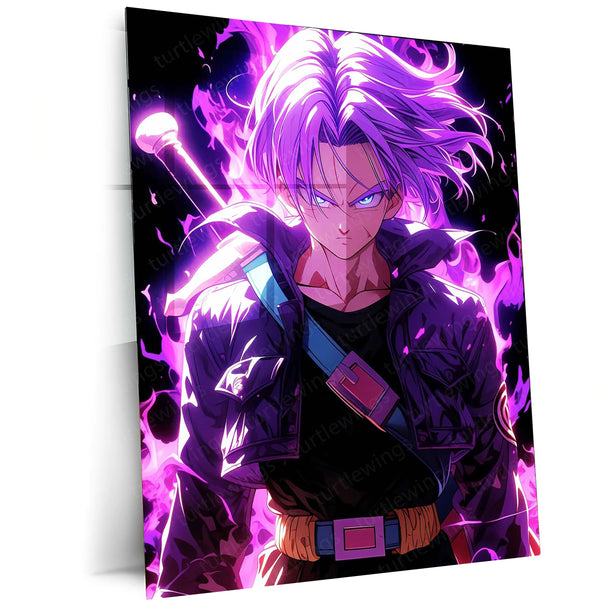 Anime Metal Poster | Trunks – Dragon Ball Future Warrior Metal Poster | Anime Wall Frame