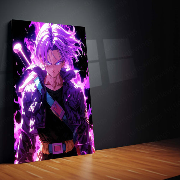 Anime Metal Poster | Trunks – Dragon Ball Future Warrior Metal Poster | Anime Wall Frame