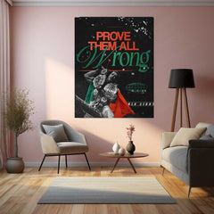 Conor McGregor – Double Champ with Irish Flag Metal Poster | UFC Legacy x Warrior Mindset Wall Art