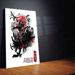 Anime Metal Poster | Uchiha Itachi – Dance of Crows Metal Poster | Naruto Shippuden Wall Frame