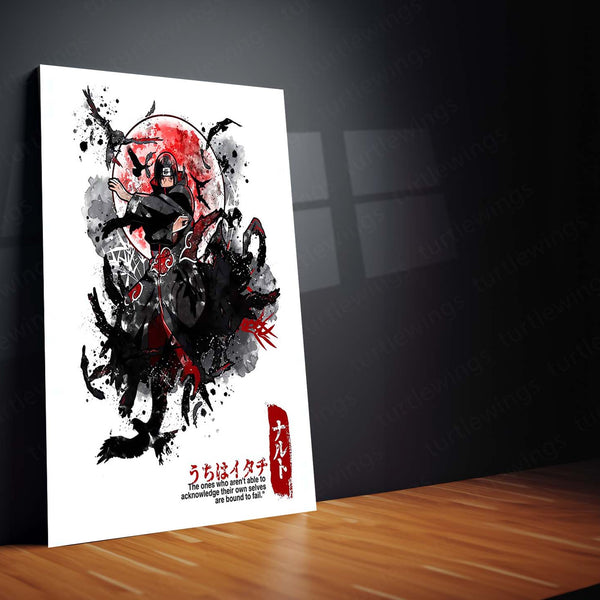Anime Metal Poster | Uchiha Itachi – Dance of Crows Metal Poster | Naruto Shippuden Wall Frame