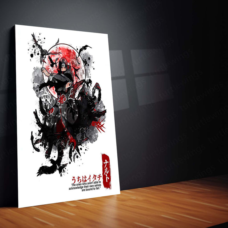 Anime Metal Poster | Uchiha Itachi – Dance of Crows Metal Poster | Naruto Shippuden Wall Frame