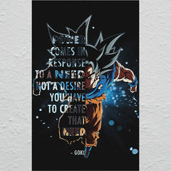 Goku Metal Poster - TURTLEWINGS 