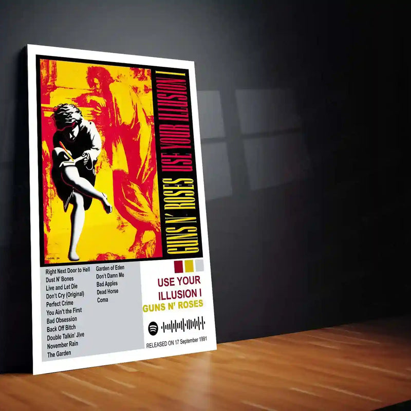 Guns N’ Roses Complete Collection | Set of 10 | Set of 8 | Set of 4 | Album Posters Metal Frames Hard Rock Legends. Raw Energy. Timeless Stage Power. - TURTLEWINGS 