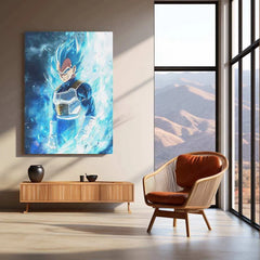 Vegeta Metal Poster – Saiyan Prince Wall Art | Dragon Ball Z Anime Decor - TURTLEWINGS 