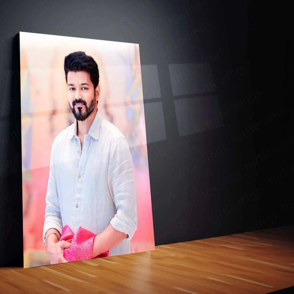 Vijay Thalapathy Metal Poster – Tamil Superstar Wall Art | Kollywood Icon Decor 2 - TURTLEWINGS 