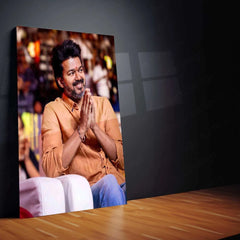 Vijay Thalapathy Metal Poster – Tamil Superstar Wall Art | Kollywood Icon Decor 3 - TURTLEWINGS 