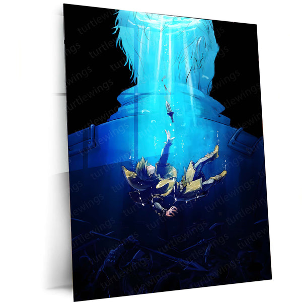 Anime Metal Poster | Vinland Saga – Thorfinn Manga Metal Poster | Viking Anime Wall Frame