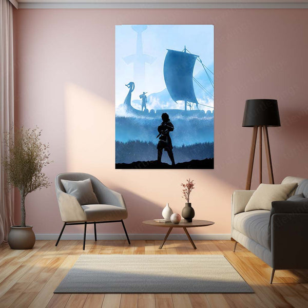 Anime Metal Poster | Vinland Saga – Thorfinn Manga Metal Poster | Viking Anime Wall Frame 02