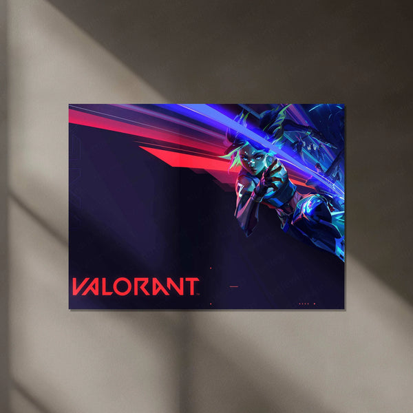 Valorant Neon LED Metal Poster 02 - TURTLEWINGS 