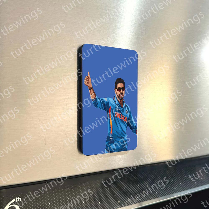 Fridge Magnet  | Indian Cricket Team Fridge Magnet Set – 10 Legendary Players (60x80mm)
