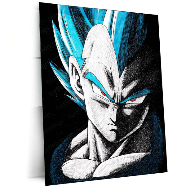 Vegeta – Prince of Saiyans DBZ Metal Frame - TURTLEWINGS 