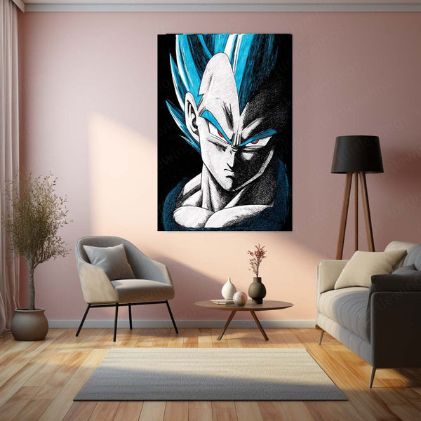 Vegeta – Prince of Saiyans DBZ Metal Frame - TURTLEWINGS 