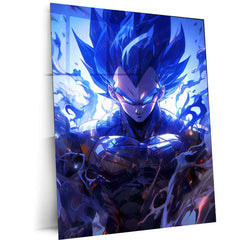 Vegeta – Dragon Ball Metal Poster | Saiyan Prince Wall Frame for DBZ/DBS Fans