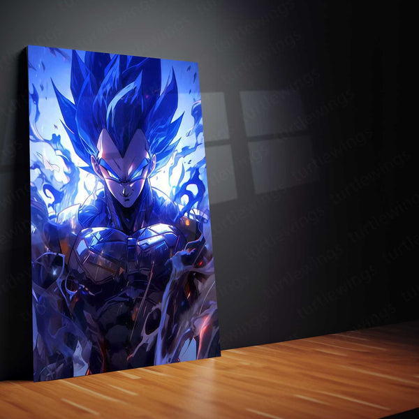 Vegeta – Dragon Ball Metal Poster | Saiyan Prince Wall Frame for DBZ/DBS Fans