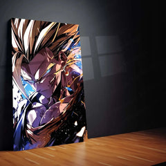 Vegito Dragon Ball Metal Poster | Super Saiyan Fusion Warrior Wall Art - TURTLEWINGS 