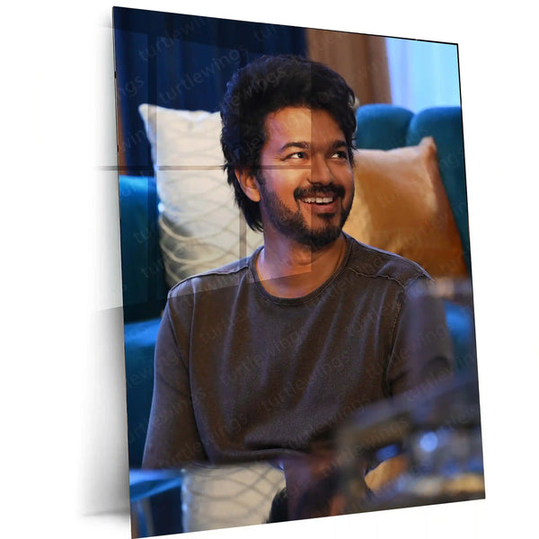 Vijay Thalapathy – Tamil Cinema Superstar Metal Poster | Tollywood Wall Frame 010