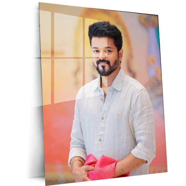 Vijay Thalapathy – Tamil Cinema Superstar Metal Poster | Tollywood Wall Frame 011