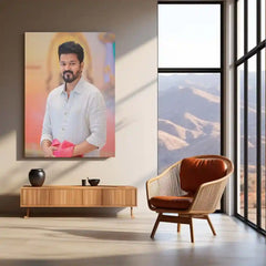 Vijay Thalapathy – Tamil Cinema Superstar Metal Poster | Tollywood Wall Frame 011