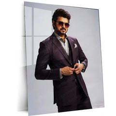 Vijay Thalapathy – Tamil Cinema Superstar Metal Poster | Tollywood Wall Frame 01