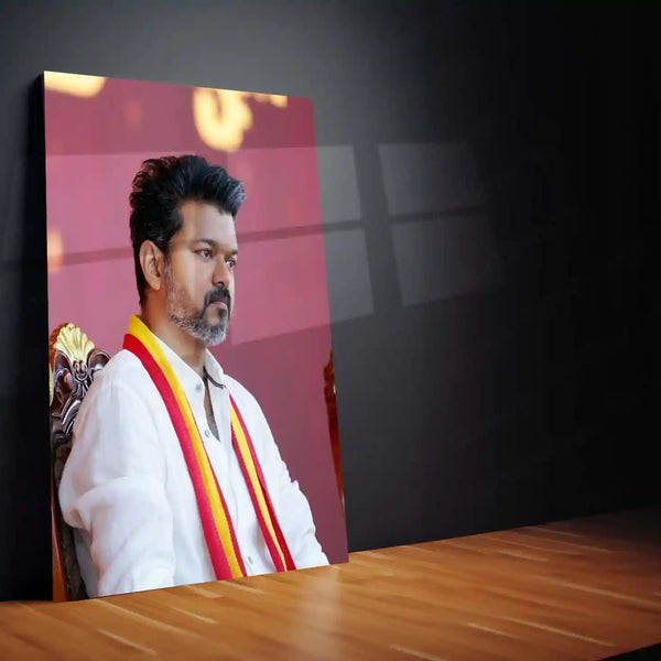 Vijay Thalapathy – Tamil Cinema Superstar Metal Poster | Tollywood Wall Frame 02