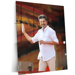 Vijay Thalapathy – Tamil Cinema Superstar Metal Poster | Tollywood Wall Frame 03