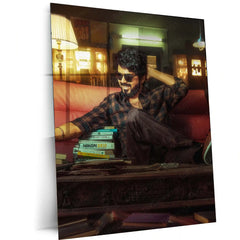 Vijay Thalapathy – Tamil Cinema Superstar Metal Poster | Tollywood Wall Frame 04