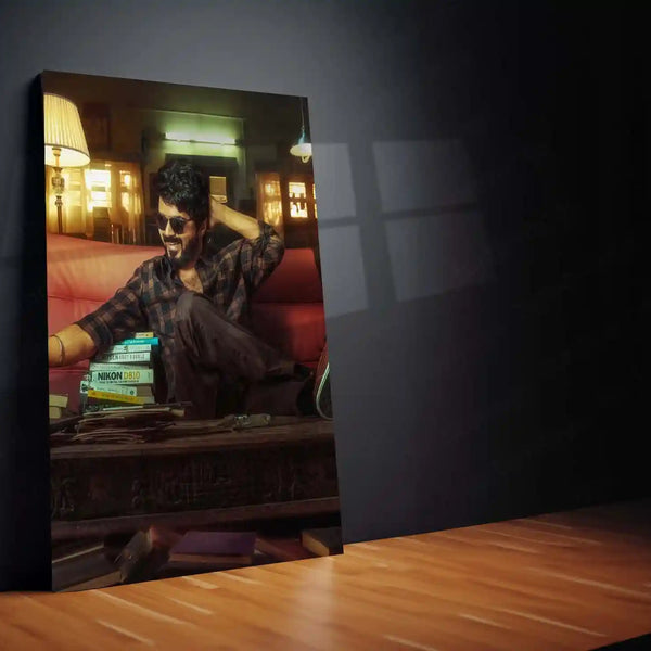 Vijay Thalapathy – Tamil Cinema Superstar Metal Poster | Tollywood Wall Frame 04