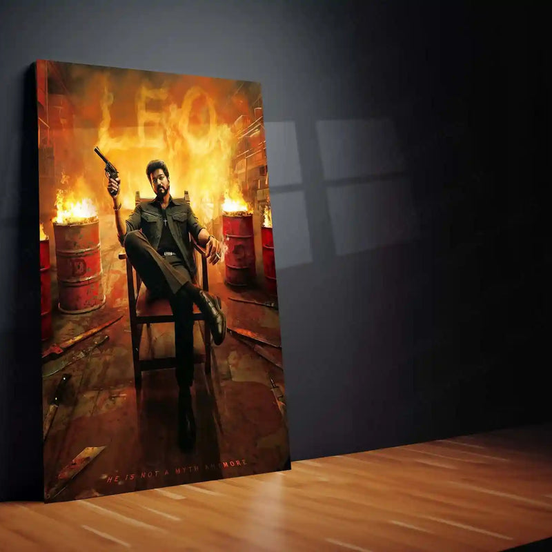 Vijay Thalapathy – Tamil Cinema Superstar Metal Poster | Tollywood Wall Frame 06