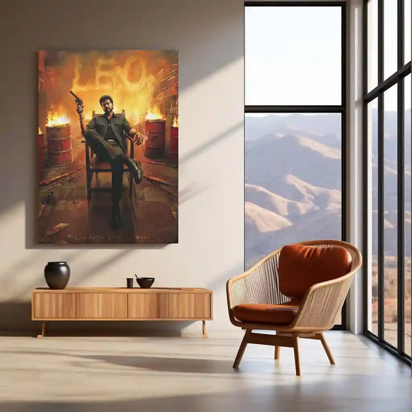 Vijay Thalapathy – Tamil Cinema Superstar Metal Poster | Tollywood Wall Frame 06