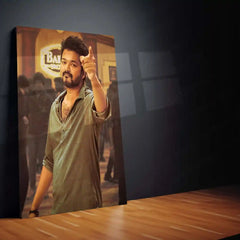 Vijay Thalapathy – Tamil Cinema Superstar Metal Poster | Tollywood Wall Frame 07